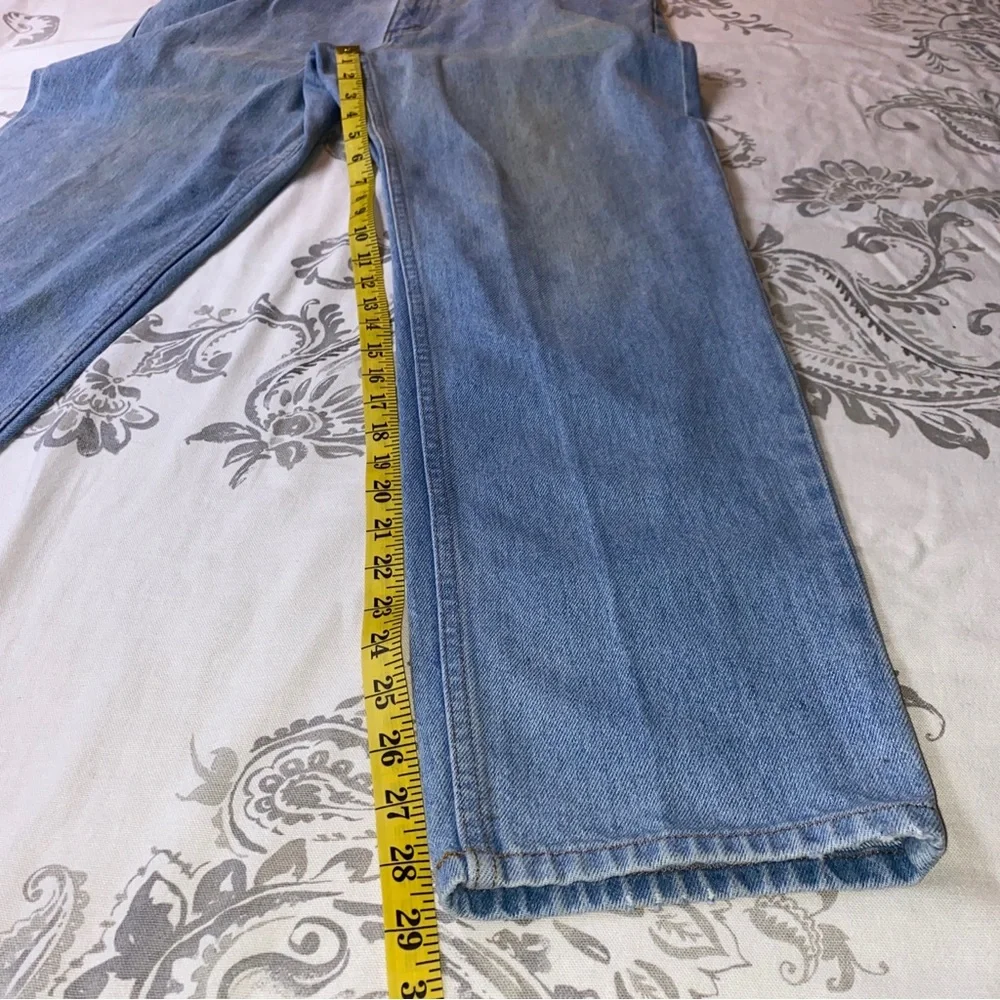 L.L. Bean Relaxed Fit Straight Jeans Men's Size 30x29 Blue‎ Stone Wash 5-Pocket
